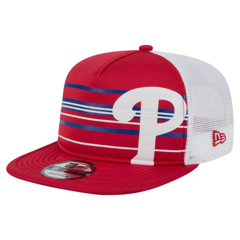 Philadelphia Phillies 9FIFTY A-Frame Trucker Snapback Hat - Red | New Era