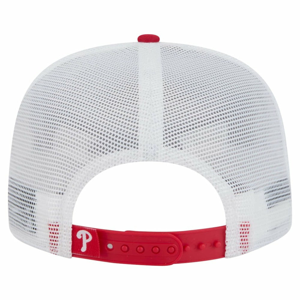 Philadelphia Phillies 9FIFTY A-Frame Trucker Snapback Hat - Red | New Era