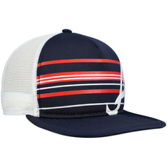 Atlanta Braves A-Frame Trucker 9FIFTY Snapback Hat - Navy | New Era