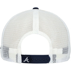 Atlanta Braves A-Frame Trucker 9FIFTY Snapback Hat - Navy | New Era