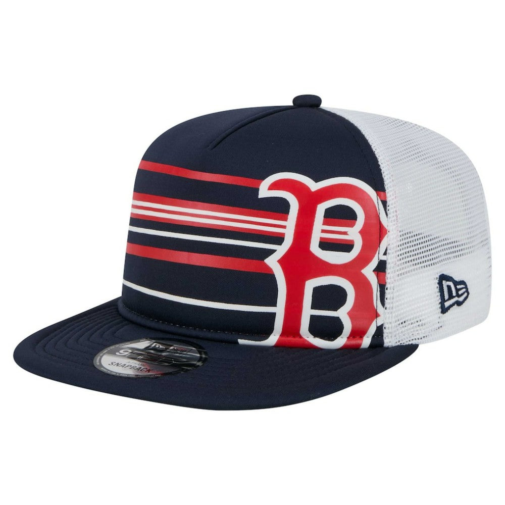 Boston Red Sox 9FIFTY A-Frame Trucker Snapback Hat - Navy | New Era