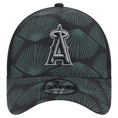 Los Angeles Angels 9FORTY A-Frame Trucker Adjustable Hat - Black | New Era