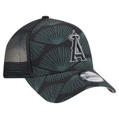 Los Angeles Angels 9FORTY A-Frame Trucker Adjustable Hat - Black | New Era