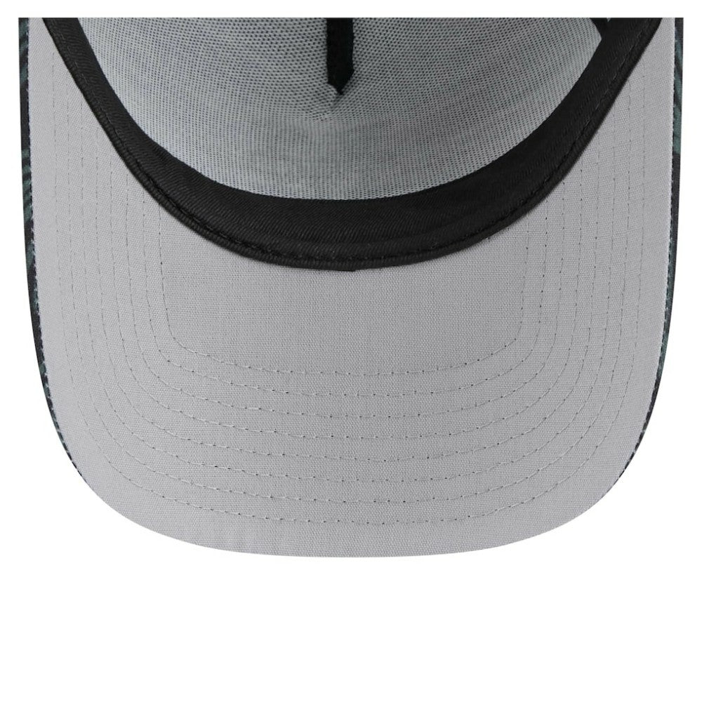 New York Mets 9FORTY A-Frame Trucker Adjustable Hat - Black | New Era