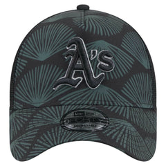 Athletics 9FORTY A-Frame Trucker Adjustable Hat - Black | New Era