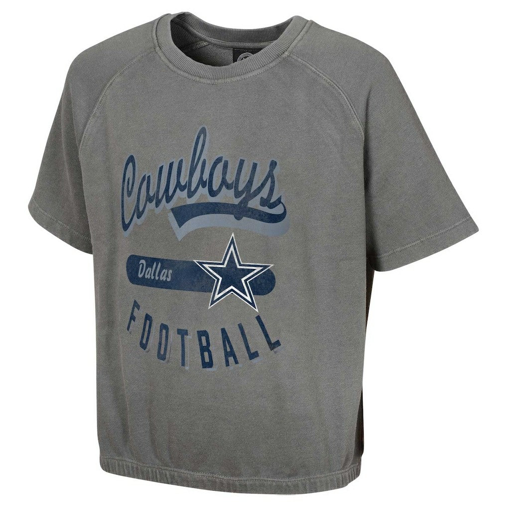 Dallas Cowboys Women's Mineral Wash Short Sleeve Top - Gray on sale