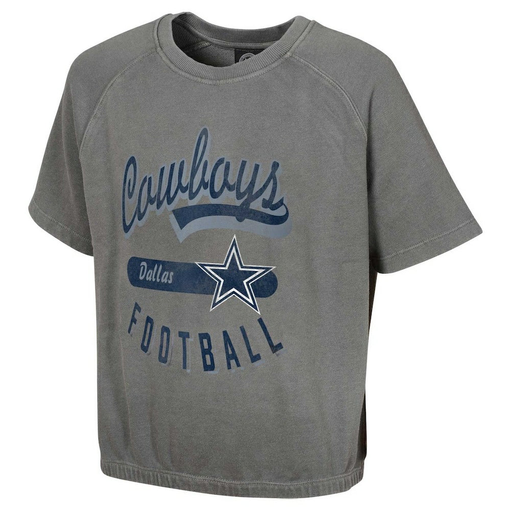 Dallas Cowboys Women's Mineral Wash Short Sleeve Top - Gray on sale