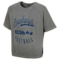 Dallas Cowboys Women's Mineral Wash Short Sleeve Top - Gray on sale