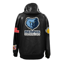Memphis Grizzlies Jeff Hamilton Vegan Leather Full-Zip Hoodie - Black online