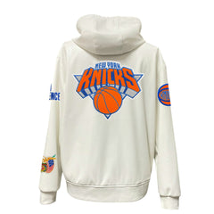 New York Knicks Jeff Hamilton Vegan Leather Full-Zip Hoodie - White online
