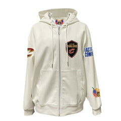 Cleveland Cavaliers Jeff Hamilton Vegan Leather Full-Zip Hoodie sale - White for sale