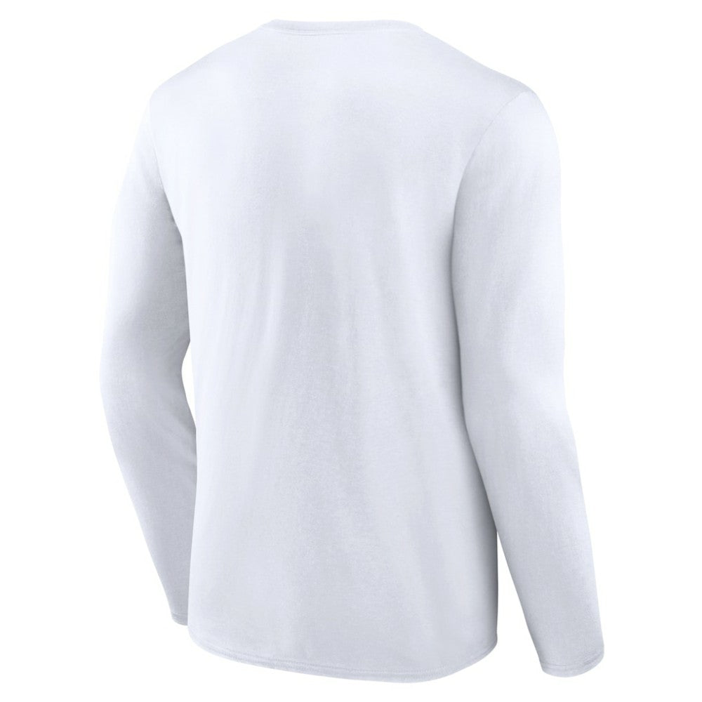 Utah Mammoth Fanatics Draft Logo Long Sleeve T-Shirt White