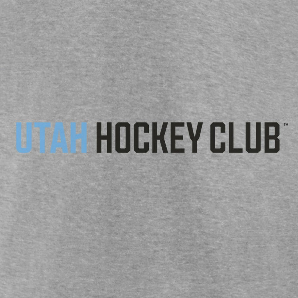 Utah Mammoth Fanatics Wordmark Logo T-Shirt Heather Gray