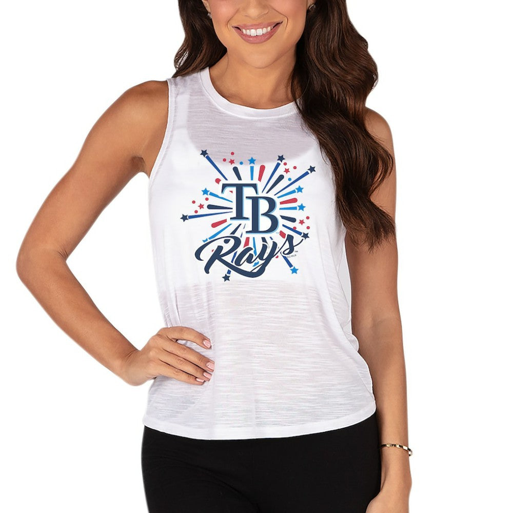 Tampa Bay Rays Concepts Sport Women's Infuse Tank Top - White