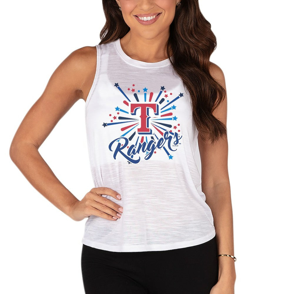 Texas Rangers Concepts Sport Women's Infuse Tank Top - White