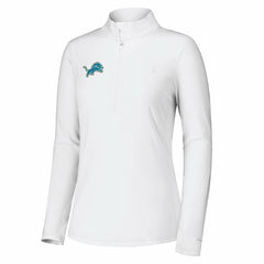 Detroit Lions Women's Sport Playa Vista IslandZone Quarter-Zip Jacket - White on sale