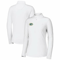 Green Bay Packers Women's Sport Playa Vista IslandZone Quarter-Zip Jacket - White online