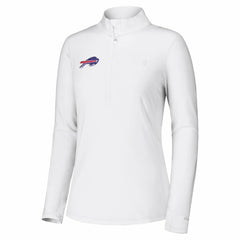 Buffalo Bills Women's Sport Playa Vista IslandZone Quarter-Zip Jacket - White for sale