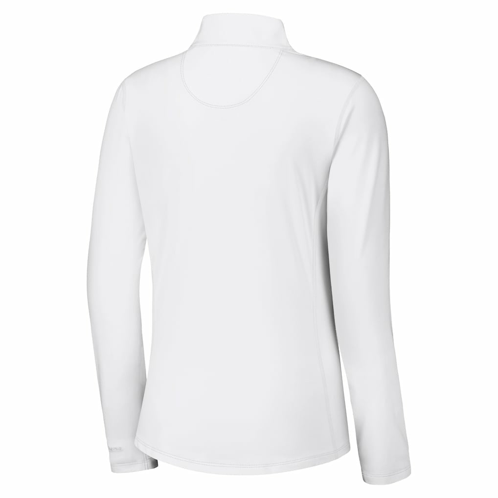 Buffalo Bills Women's Sport Playa Vista IslandZone Quarter-Zip Jacket - White for sale