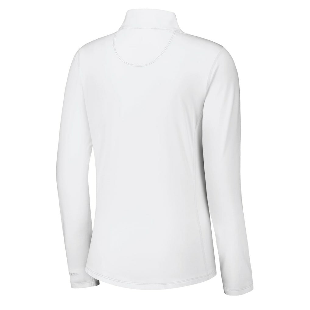 Kansas City Chiefs Women's Sport Playa Vista IslandZone Quarter-Zip Jacket - White on sale