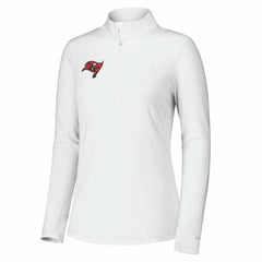Tampa Bay Buccaneers Women's Sport Playa Vista IslandZone Quarter-Zip Jacket - White on sale