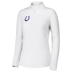 Indianapolis Colts Women's Sport Playa Vista IslandZone Quarter-Zip Jacket - White sale