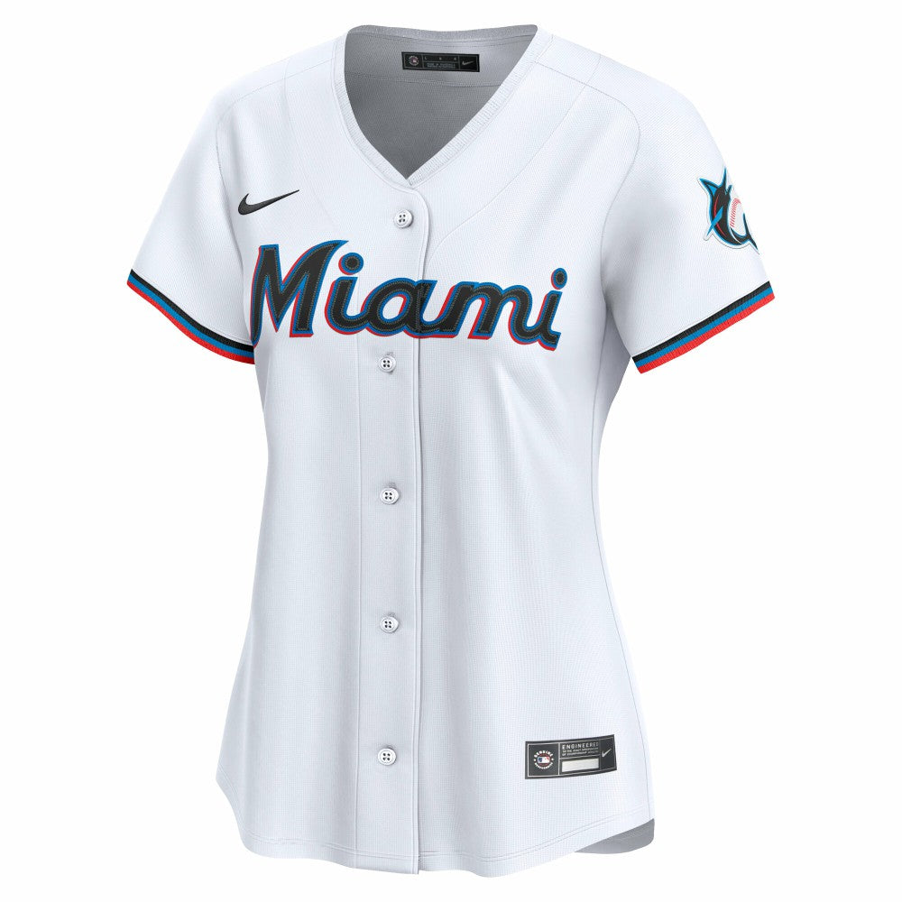 Miami Marlins Women's Home Limited Jersey - White | Nike