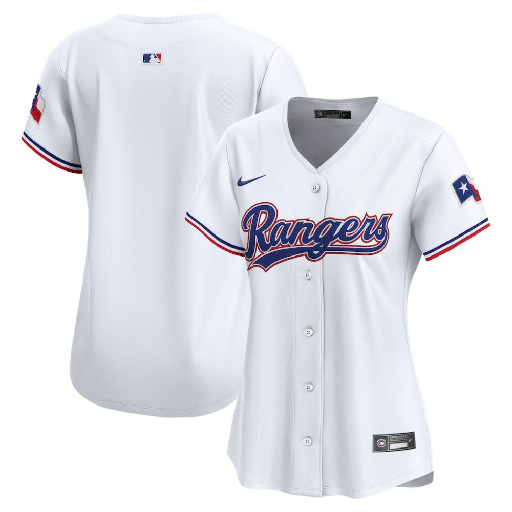Texas Rangers Women's Home Limited Jersey - White | Nike