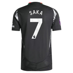 Bukayo Saka Arsenal 2024/25 Away Player Jersey - Black | Adidas on sale