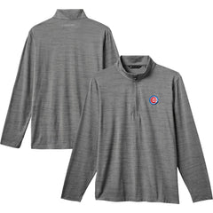 Chicago Cubs TravisMathew The Heater Quarter-Zip Pullover Top - Gray