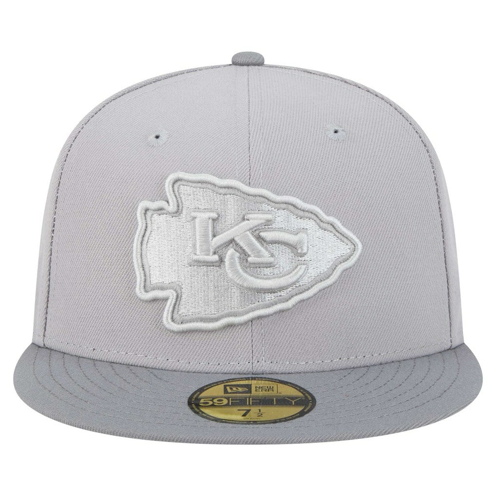 Kansas City Chiefs New Era Iron Cloud 59FIFTY Fitted Hat - Gray/Graphite outlet