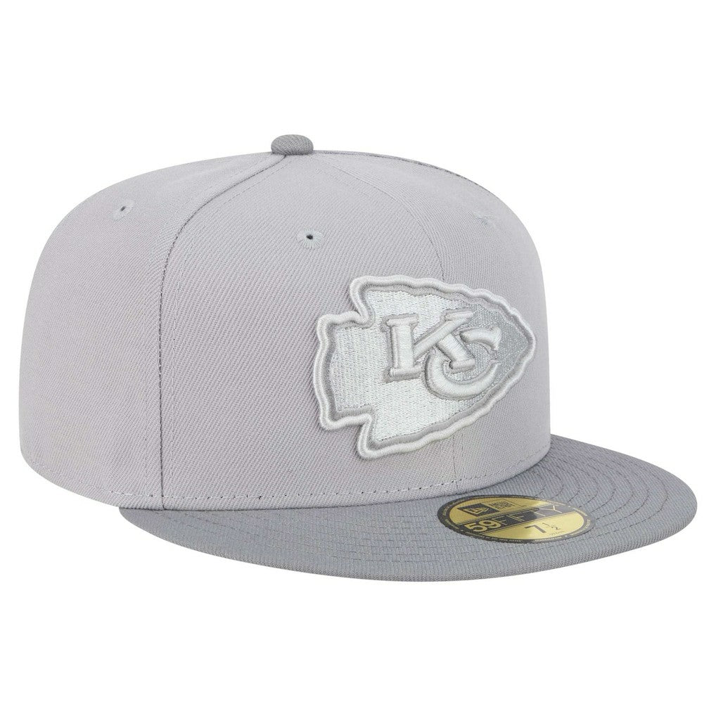 Kansas City Chiefs New Era Iron Cloud 59FIFTY Fitted Hat - Gray/Graphite outlet