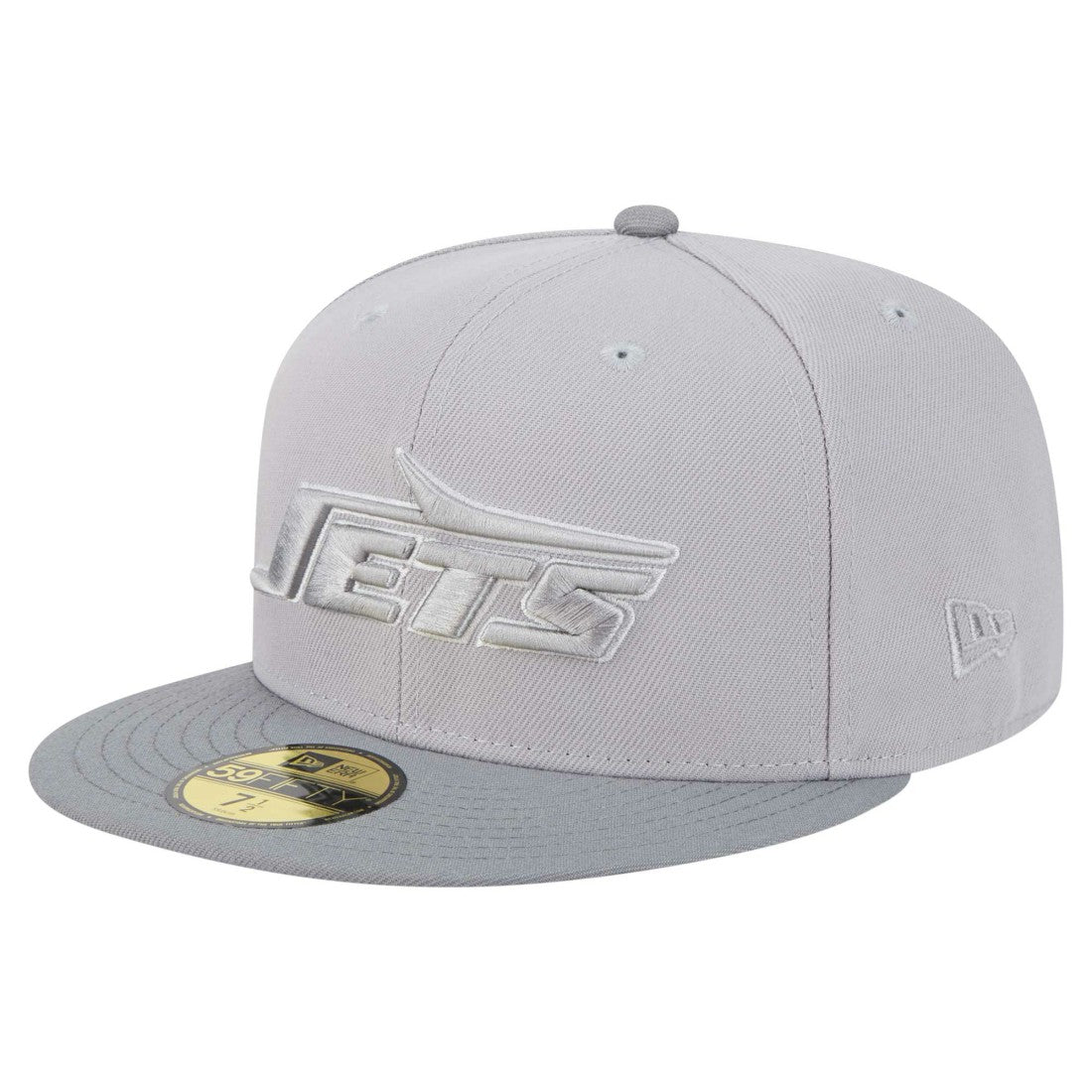 New York Jets New Era Iron Cloud 59FIFTY Fitted Hat - Gray/Graphite discount