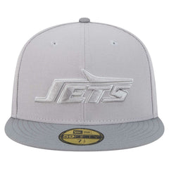 New York Jets New Era Iron Cloud 59FIFTY Fitted Hat - Gray/Graphite discount