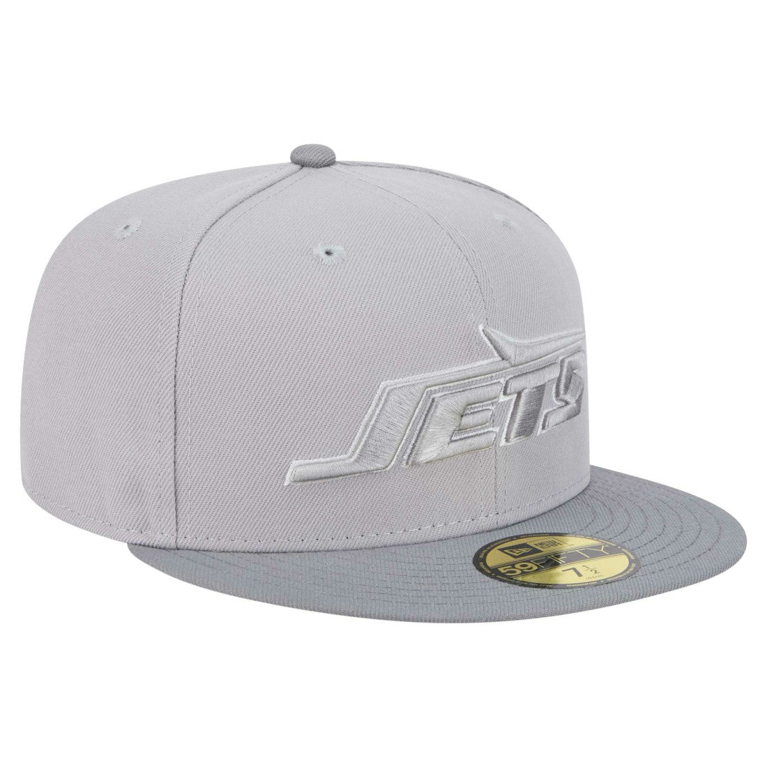 New York Jets New Era Iron Cloud 59FIFTY Fitted Hat - Gray/Graphite discount