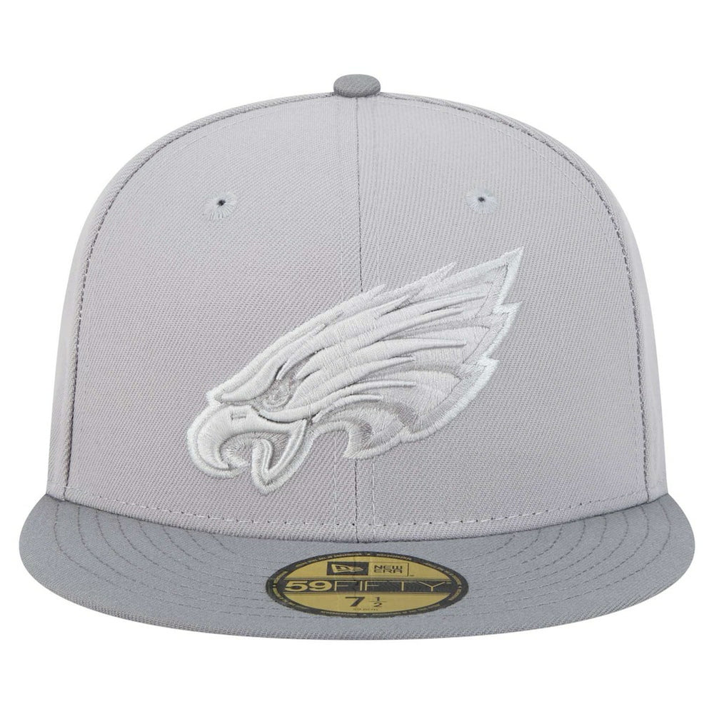 Philadelphia Eagles New Era Iron Cloud 59FIFTY Fitted Hat - Gray/Graphite for sale