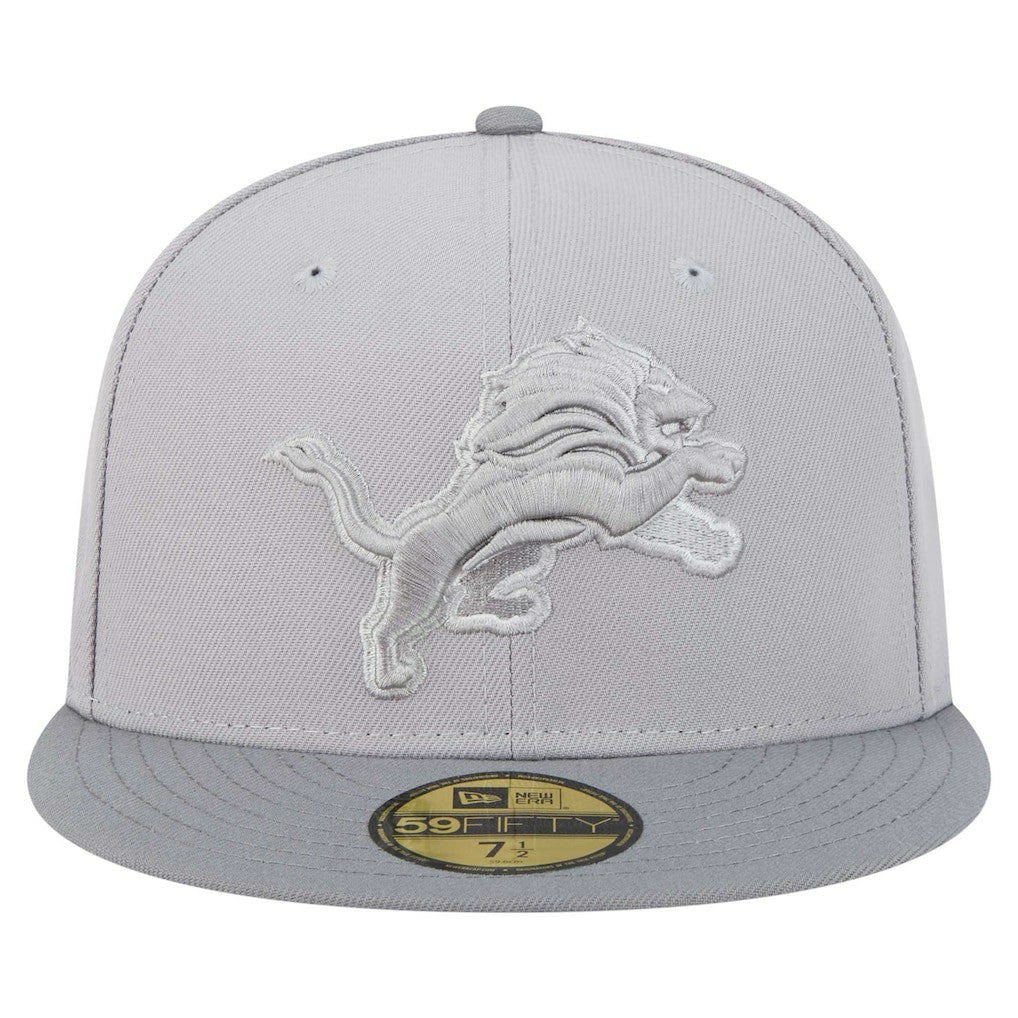 Detroit Lions New Era Iron Cloud 59FIFTY Fitted Hat - Gray/Graphite for sale