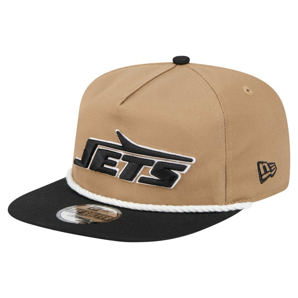 New York Jets New Era Desert Golfer Snapback Hat - Khaki/Black on sale