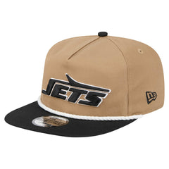 New York Jets New Era Desert Golfer Snapback Hat - Khaki/Black on sale