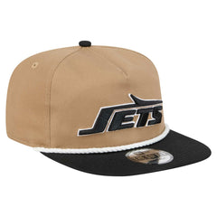 New York Jets New Era Desert Golfer Snapback Hat - Khaki/Black on sale