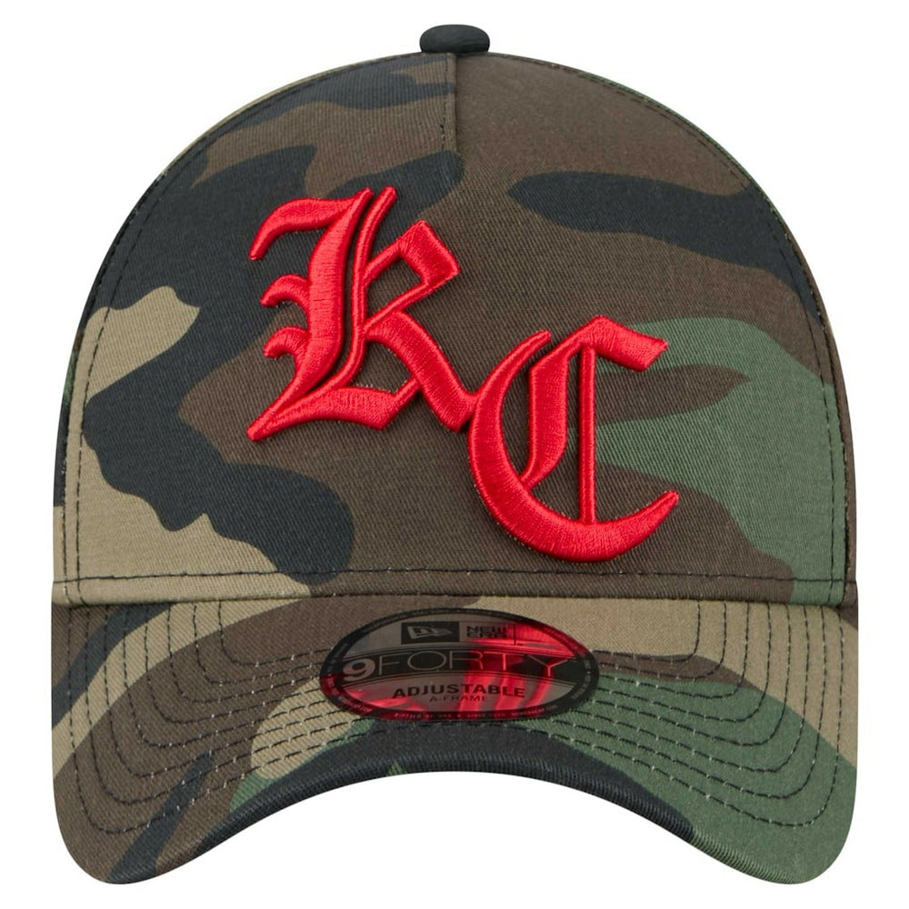 Kansas City Chiefs New Era Mystic Camo A-Frame 9FORTY Adjustable Hat - Camo online