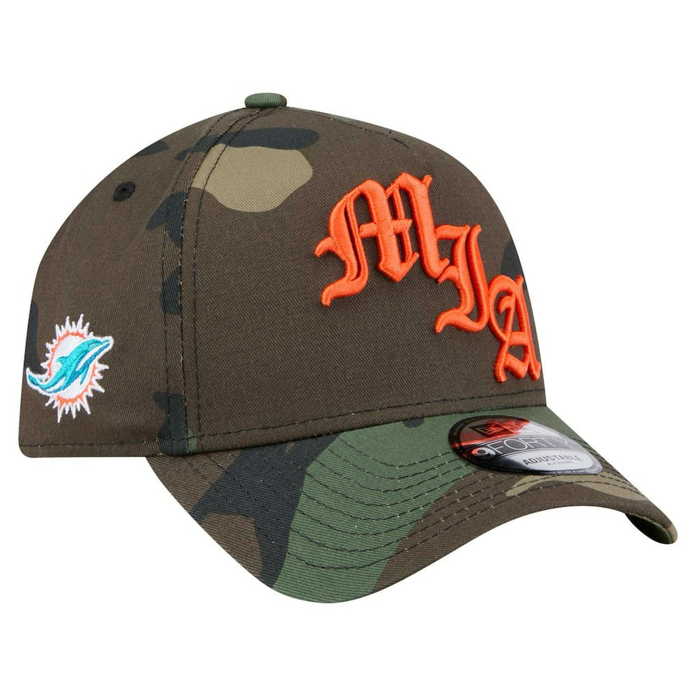 Miami Dolphins New Era Mystic Camo A-Frame 9FORTY Adjustable Hat - Camo for sale