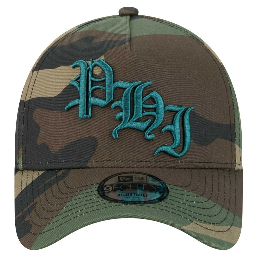 Philadelphia Eagles New Era Mystic Camo A-Frame 9FORTY Adjustable Hat - Camo for sale