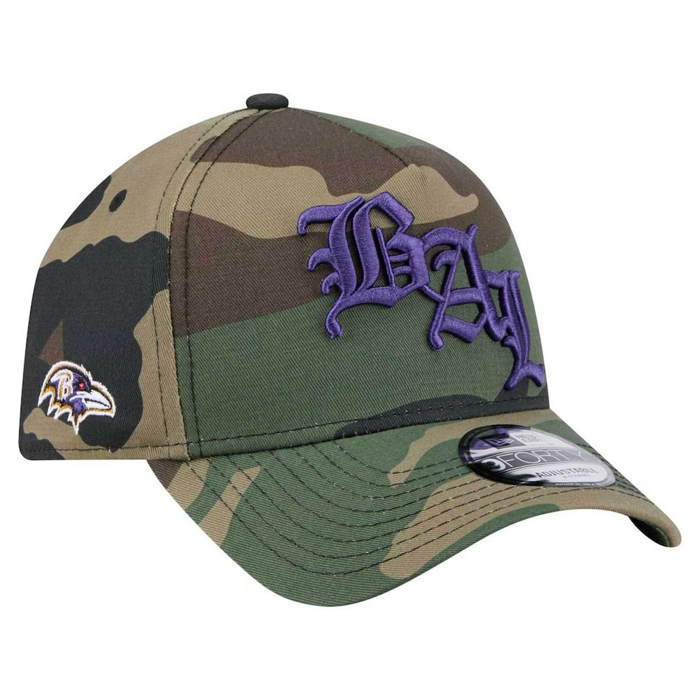 Baltimore Ravens New Era Mystic Camo A-Frame 9FORTY Adjustable Hat - Camo sale