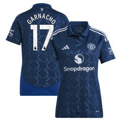 Alejandro Garnacho Manchester United Women's 2024/25 Away Replica Player Jersey - Navy | Adidas discount