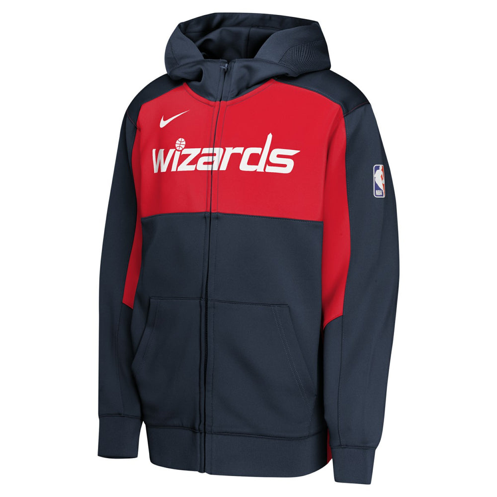 Washington Wizards Youth Authentic On-Court Showtime Performance Full-Zip Hoodie - Navy/Red | Nike for sale