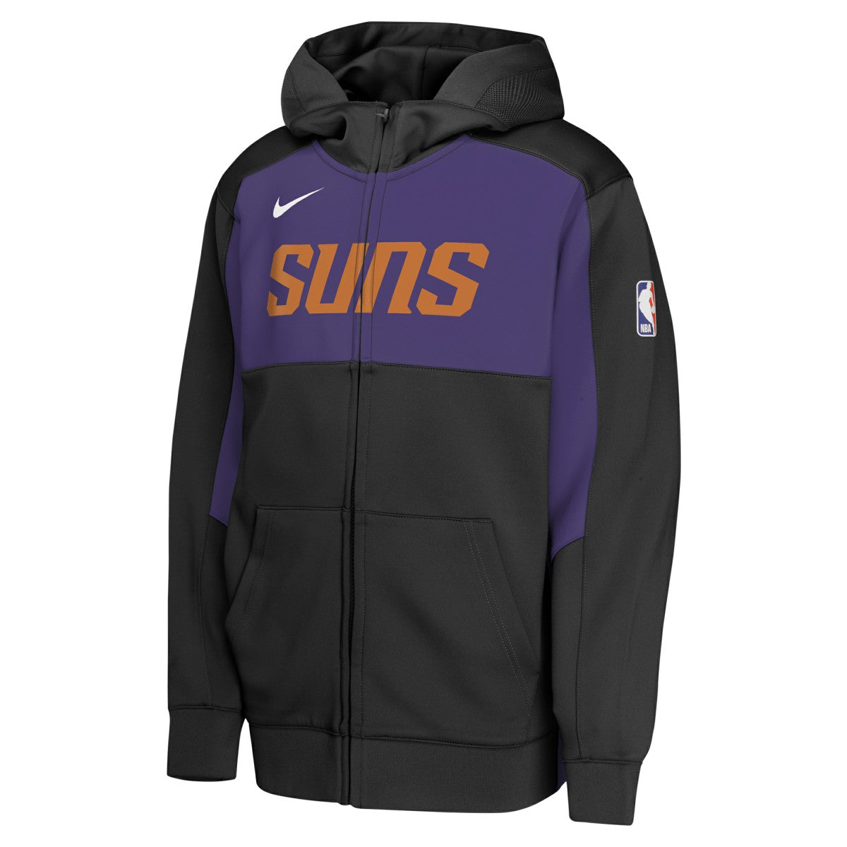 Phoenix Suns Youth Authentic On-Court Showtime Performance Full-Zip Hoodie - Black/Purple | Nike discount