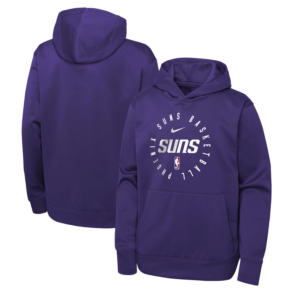 Phoenix Suns Youth Performance Practice Spotlight Pullover Hoodie - Purple | Nike online