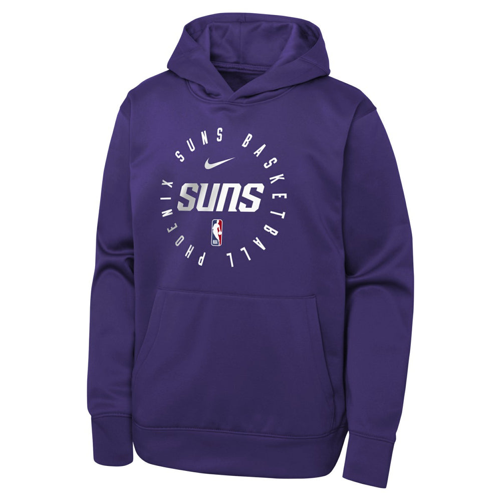 Phoenix Suns Youth Performance Practice Spotlight Pullover Hoodie - Purple | Nike online