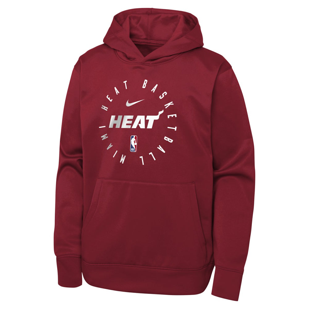 Miami Heat Youth Performance Practice Spotlight Pullover Hoodie - Red | Nike sale